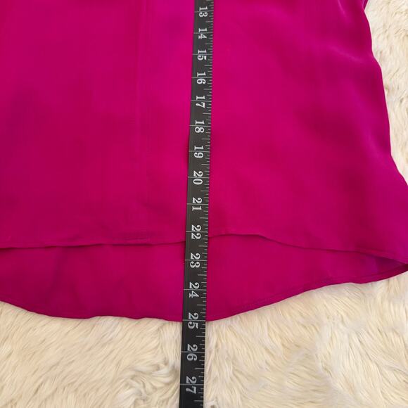 A.L.C. Pink Keyhole V-Neckline Sleeveless Silk Top Small NWOT - Picture 6 of 8